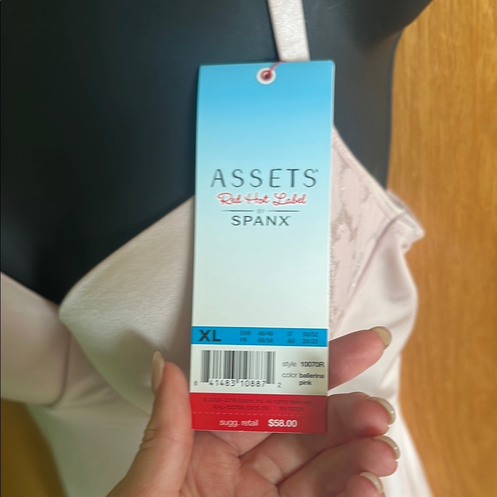 spandx Elegant Pink Slip Dress - Picture 3 of 5